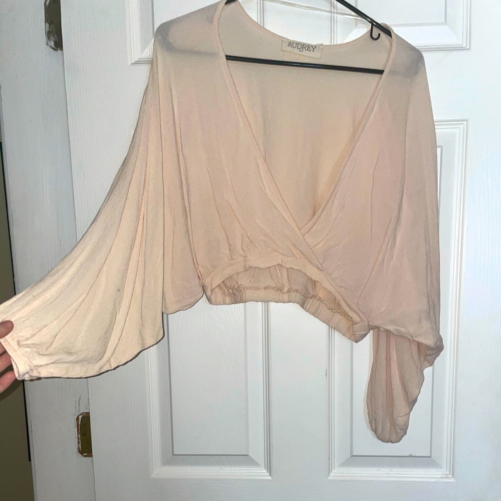 Bat wing, open crop top